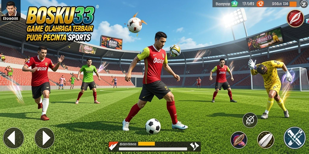 Tampilan seru gameplay olahraga di BOSKU33 dengan grafis memukau.