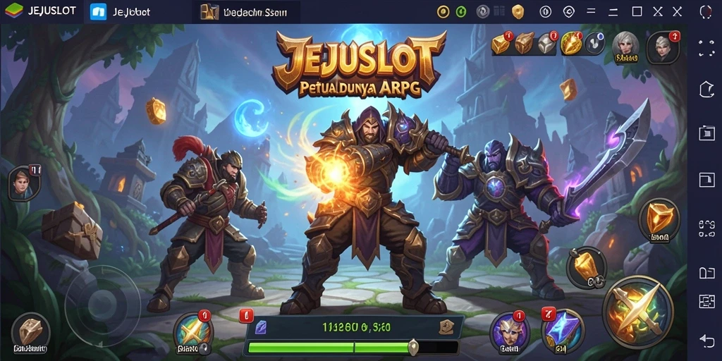 Menampilkan gameplay seru dan aksi mendebarkan dari JEJUSLOT.