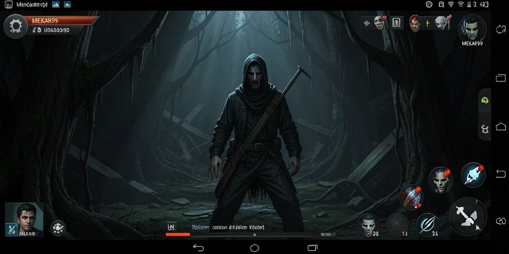 Tangkapan layar dari <strong>MEKAR99</strong> menampilkan suasana gameplay yang menyeramkan.