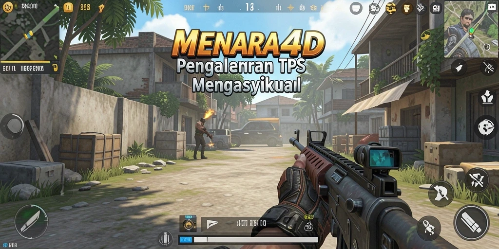Screenshot MENARA4D menampilkan aksi TPS yang mendebarkan.