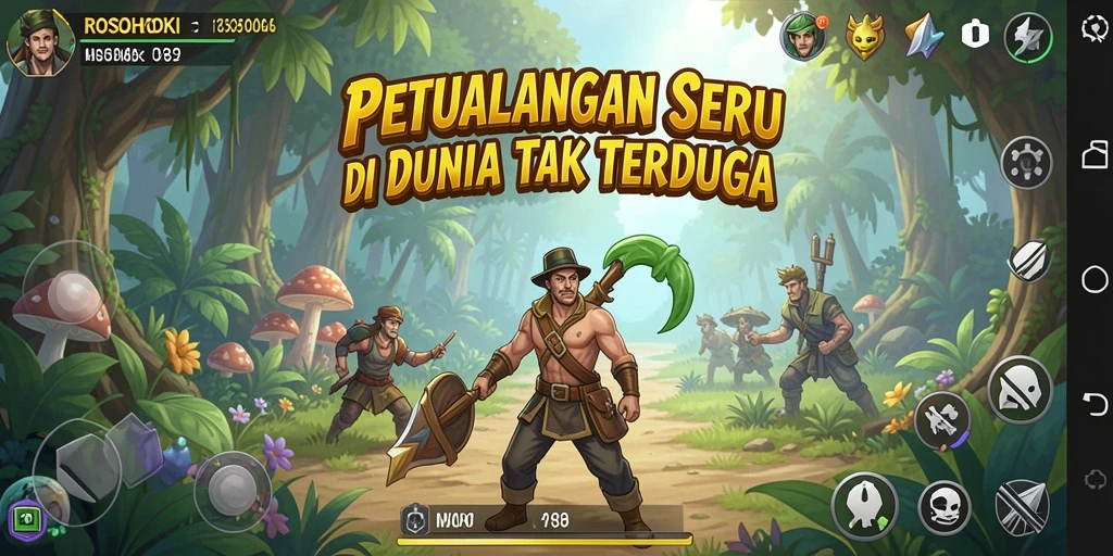 Gameplay menantang dan seru di ROSOHOKI.