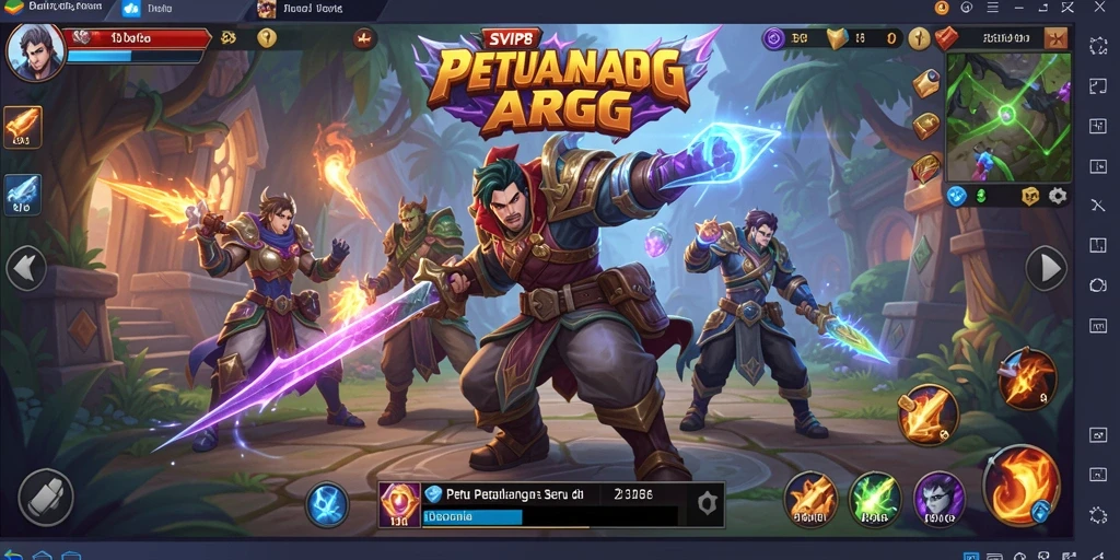 Tangkapan layar menunjukkan aksi seru di SVIP8 dengan karakter bertarung melawan monster besar.
