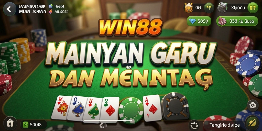 Screenshot gameplay menampilkan serunya bermain Gaple di WIN88.